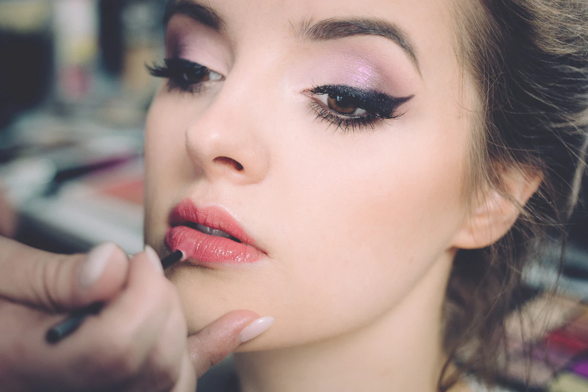 Editorial beauty portrait with soft makeup